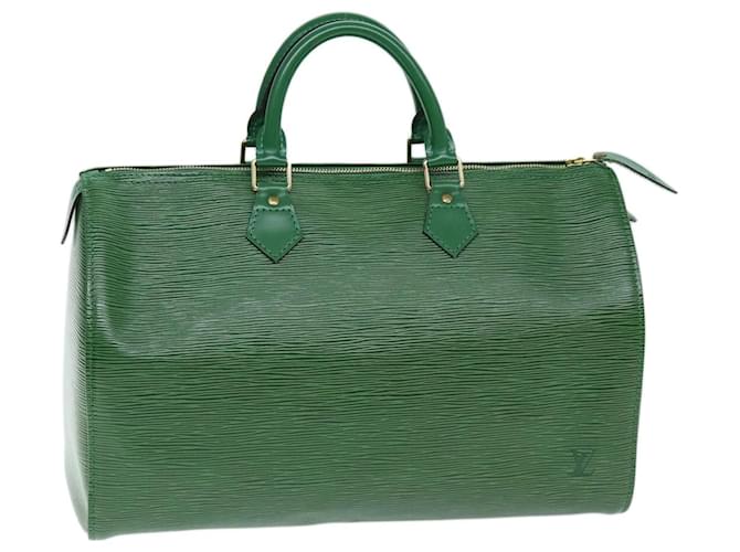 Louis Vuitton Epi Speedy 35 Hand Bag Borneo Green M42994 LV Auth 73565 Leather  ref.1363970