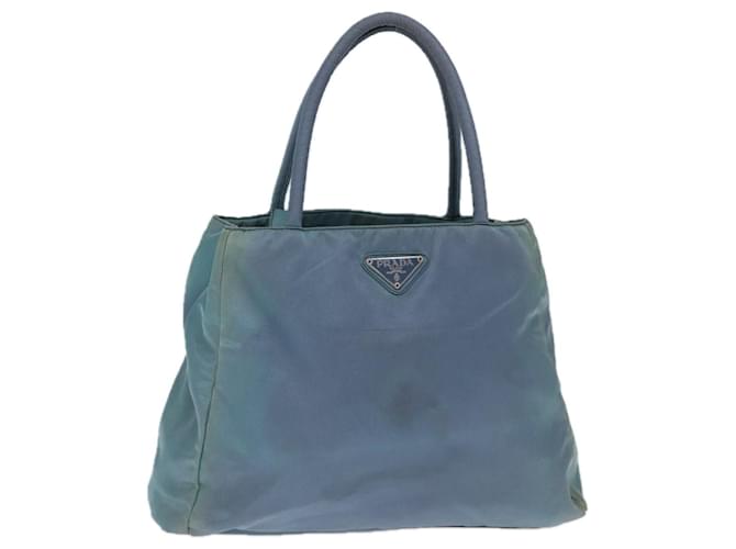 PRADA Hand Bag Nylon Blue Auth 72857  ref.1363974