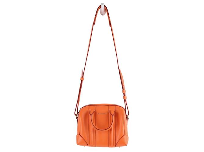 Givenchy Leather shoulder handbag Orange  ref.1363986