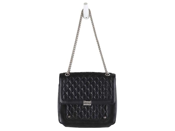 Claudie Pierlot Lederhandtasche Schwarz  ref.1363988