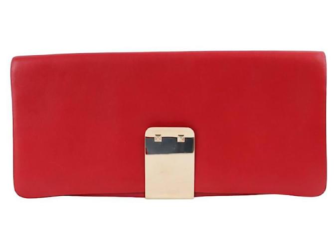 Valentino Leather Clutch Bag Red  ref.1363990