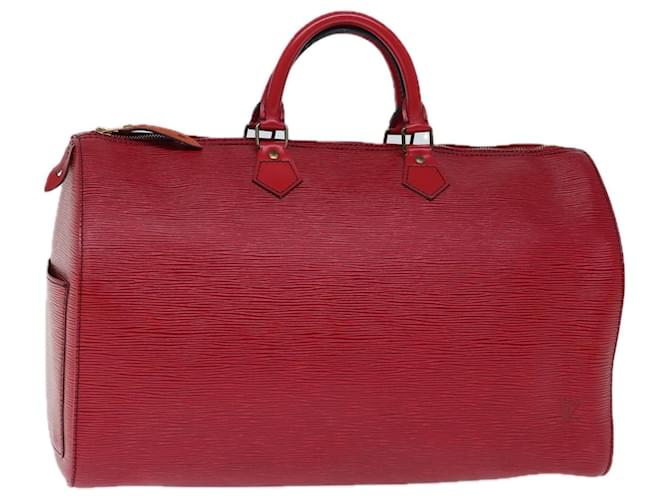 Louis Vuitton Epi Speedy 40 Hand Bag Castilian Red M42987 LV Auth 73084 Leather  ref.1364047