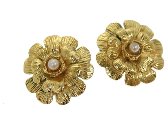 CHANEL Earring metal Gold CC Auth bs13981 Golden  ref.1364050