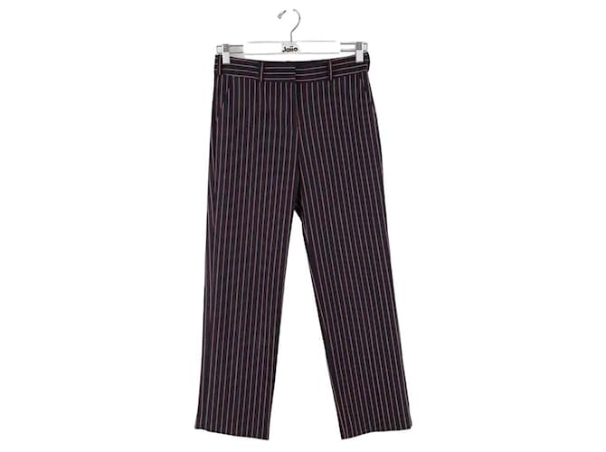 Maje Straight pants in cotton Blue  ref.1364065