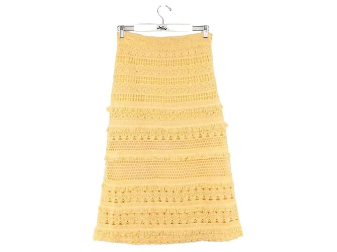 Maje cotton skirt Yellow  ref.1364070