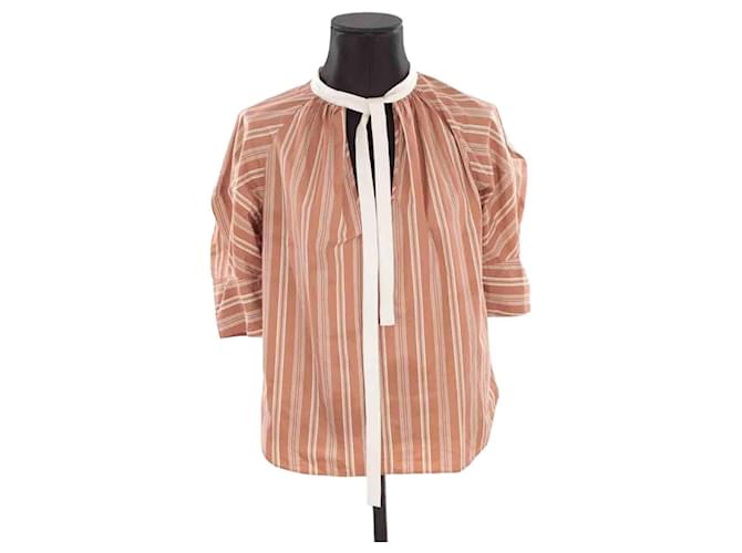 Chloé Cotton blouse Brown  ref.1364096