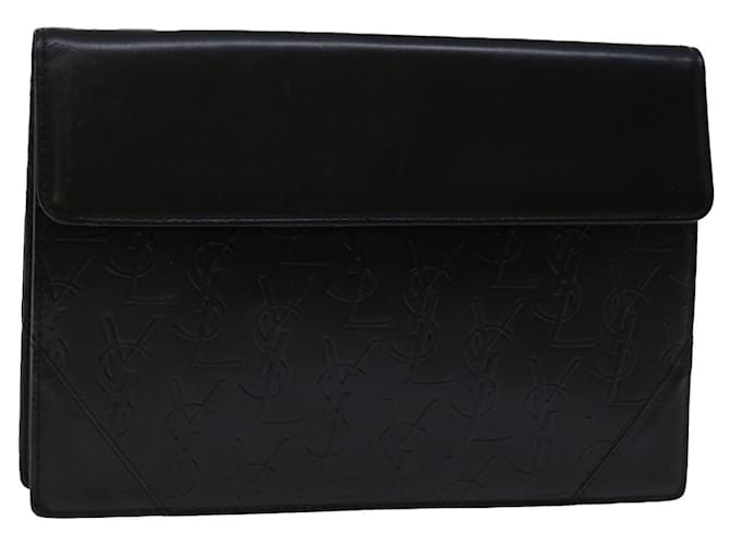 YVES SAINT LAURENT Preto Couro  ref.1364329