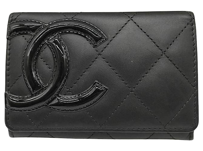 Chanel Cambon Black Leather  ref.1364428