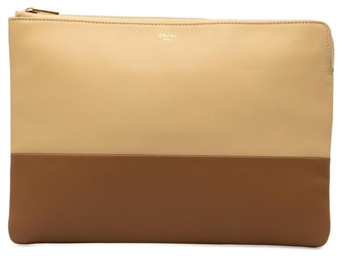 Céline Celine Brown Leather  ref.1364437