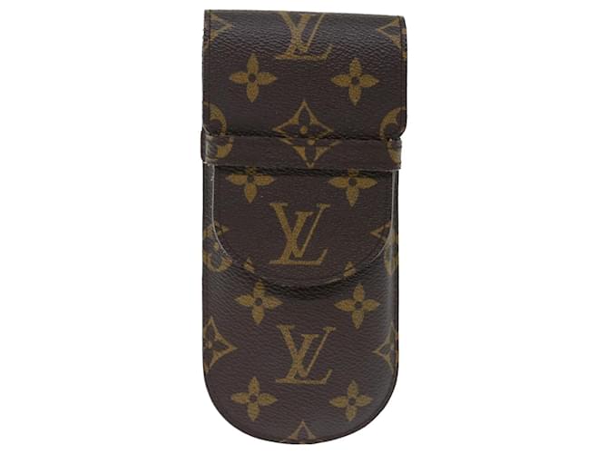 Louis Vuitton Etui à lunettes Brown Cloth  ref.1364553