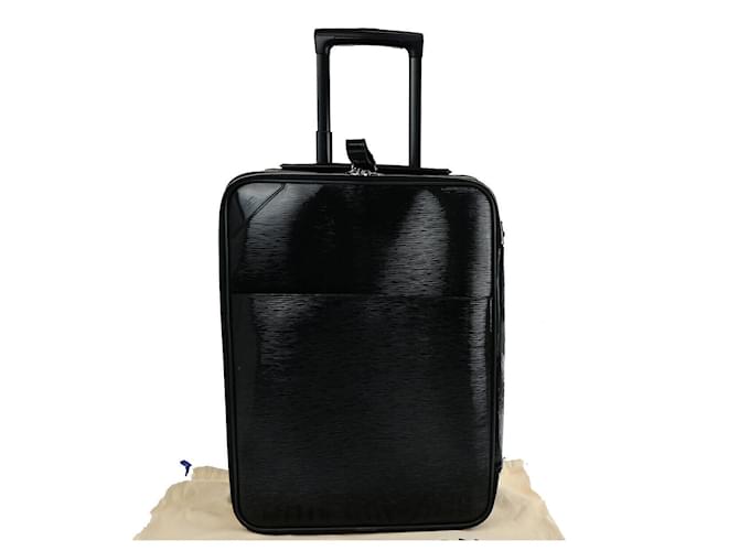 Louis Vuitton Pégase Valise légère 55 business Black Cloth  ref.1364584