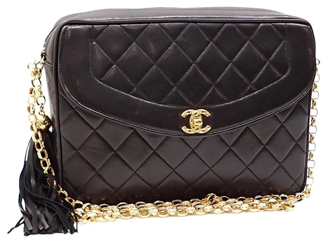 Chanel Diana Black Leather  ref.1364815