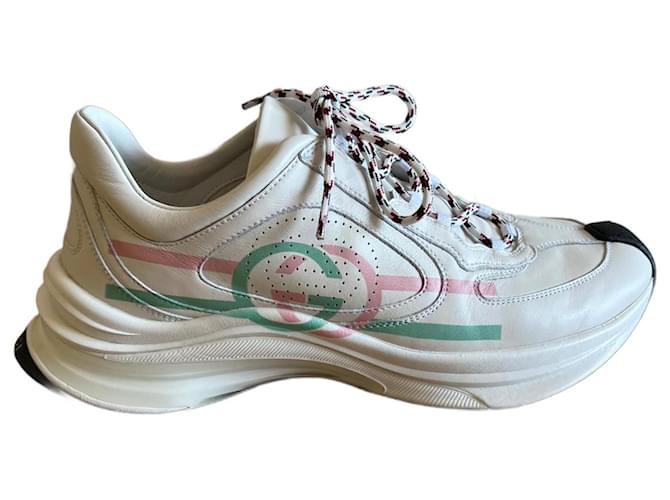Gucci Run Sneaker White Leather  ref.1364932