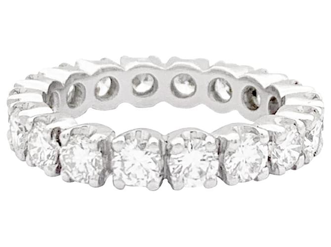 inconnue White gold full turn wedding ring, diamants. Diamond  ref.1364954