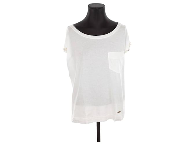 Louis Vuitton Top en coton Blanc  ref.1364986