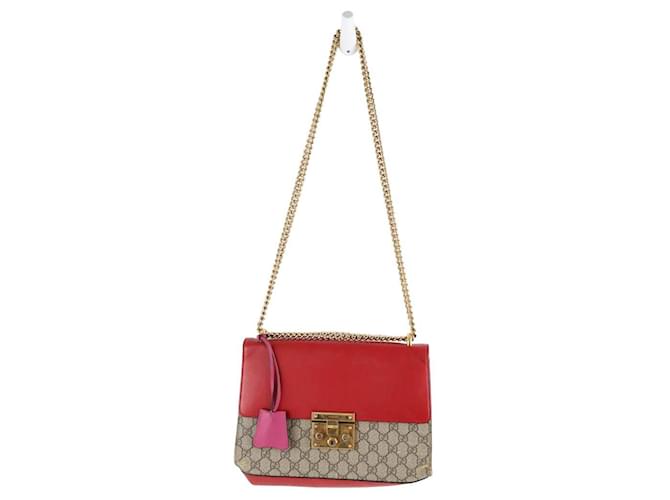 Gucci Bolsa de ombro de couro Vermelho  ref.1364992