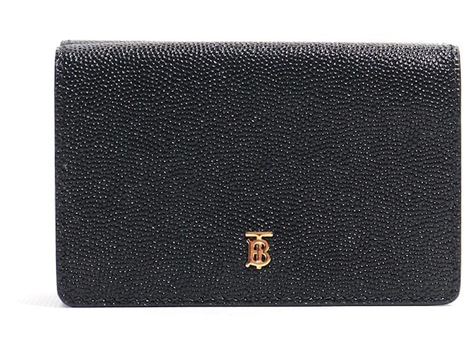 BURBERRY Wallets Black Leather  ref.1365019