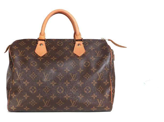 LOUIS VUITTON Handbags Speedy Brown Leather  ref.1365020
