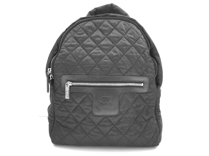 Chanel Coco Cocoon Nylon Backpack Black