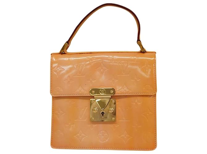 Louis Vuitton Spring Street Cuir vernis Beige  ref.1365206