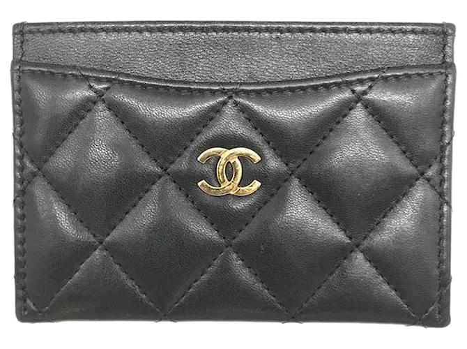 Classique Chanel Matelassé Cuir Noir  ref.1365288