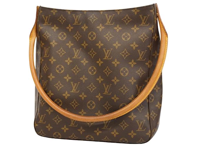 Louis Vuitton Looping GM Brown Cloth  ref.1365331