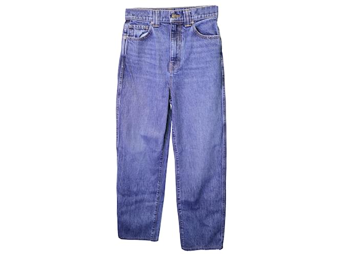 Khaite The Albi Jean em jeans de algodão azul  ref.1365499