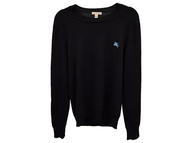 Burberry Brit Crewneck Sweater in Dark Blue Wool  ref.1365518