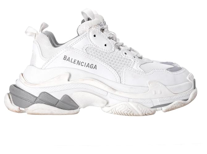 Sneakers Triple S di Balenciaga in poliuretano bianco Plastica  ref.1365523