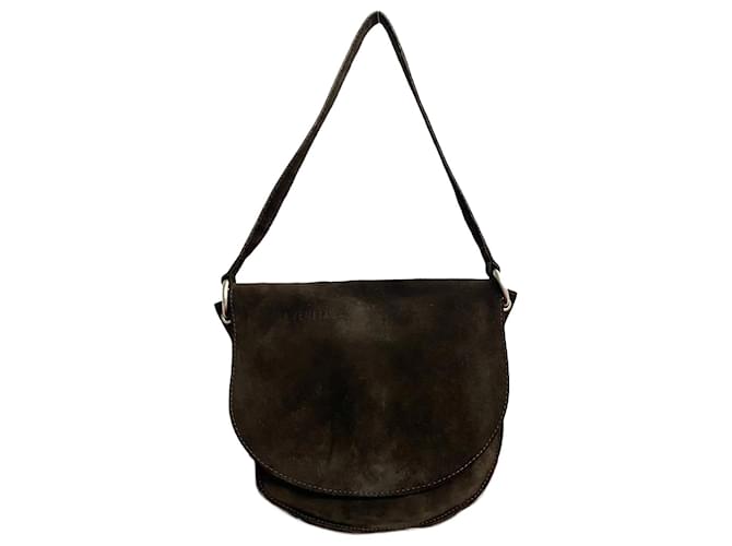 Bottega Veneta Suede Flap Shoulder Bag Suede Shoulder Bag in Good condition  ref.1365630