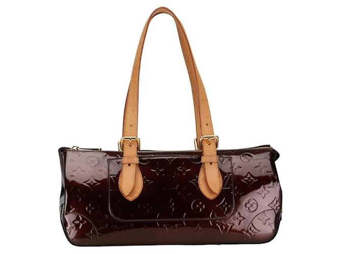 Bolso de mano Louis Vuitton de piel patentada Rosewood Avenue M93510 en muy buen estado Púrpura Cuero  ref.1365659