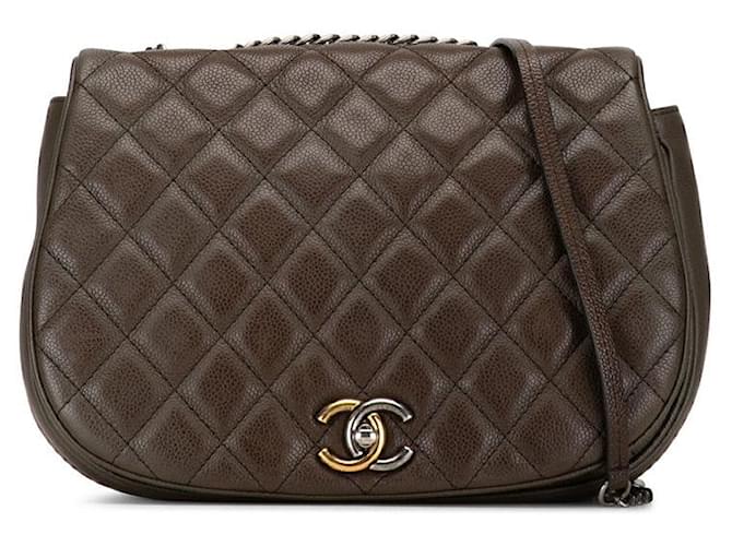 Chanel CC Casual Pocket Flap Bag  Leather Shoulder Bag in Good condition  ref.1365699
