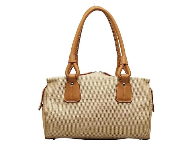 Burberry Canvas Mini Boston Bag Bolso de lona en buen estado Lienzo  ref.1365707