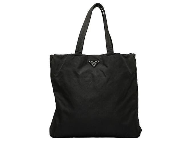 Prada Tessuto Tote Bag Bolso de mano de lona en buen estado Lienzo  ref.1365726