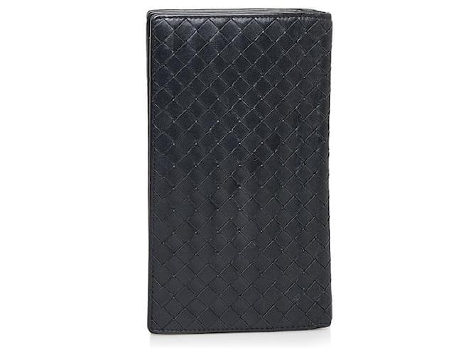 Bottega Veneta Intrecciato Leather Bifold Wallet Leather Long Wallet in Good condition  ref.1365727