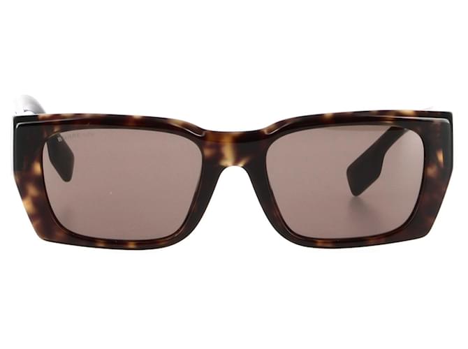 Lunettes de soleil BURBERRY T.  plastique Marron  ref.1365758