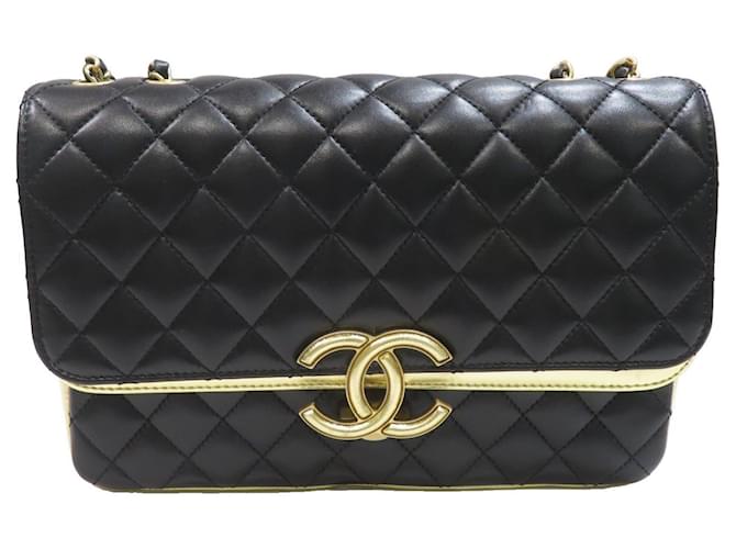 Chanel Timeless Black Leather  ref.1365851