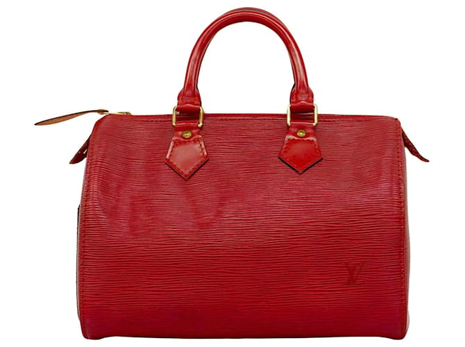 Louis Vuitton Speedy 30 Red Leather  ref.1365865