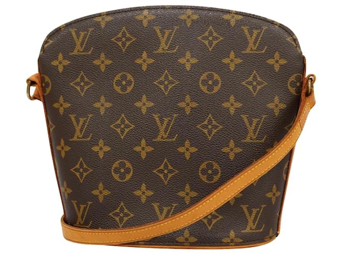 Louis Vuitton Drouot Castaño Lienzo  ref.1365932