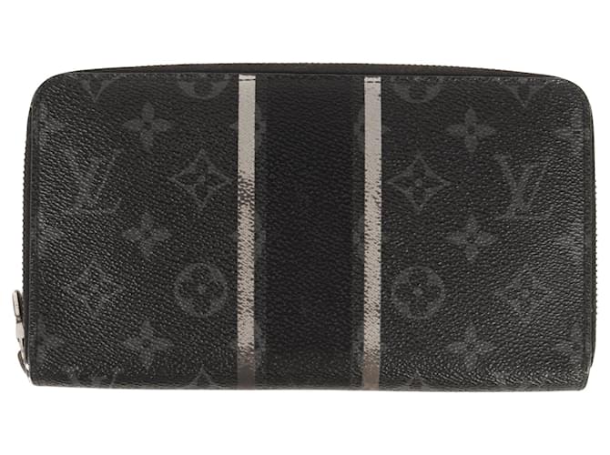 Louis Vuitton Zippy Wallet Black Cloth  ref.1365946
