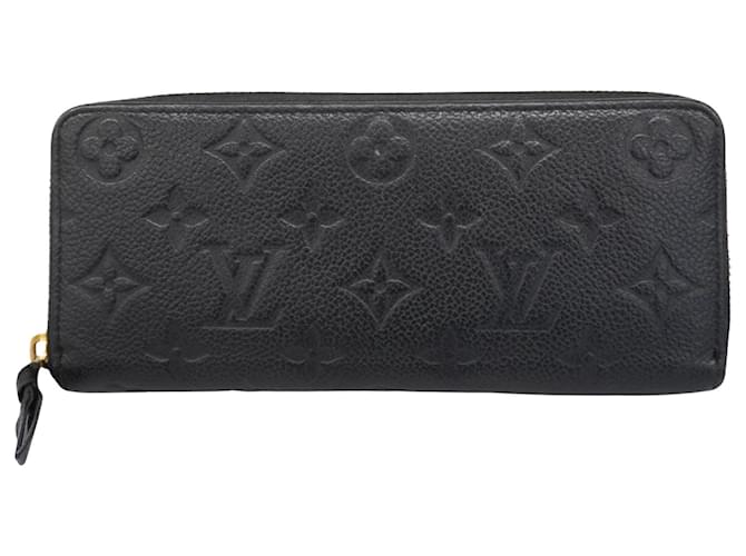 Louis Vuitton Portefeuille clemence Cuir Noir  ref.1365990