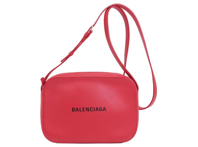 Balenciaga Everyday Vermelho Couro  ref.1366005