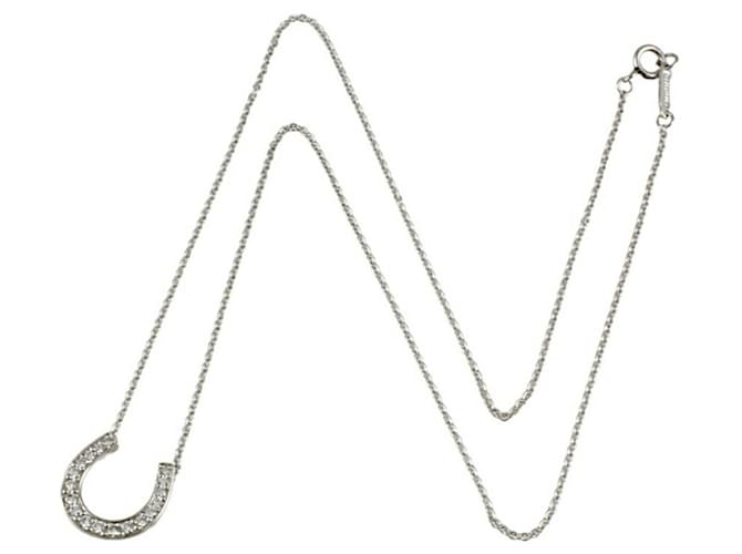 Tiffany & Co Horseshoe Silvery Platinum  ref.1366086