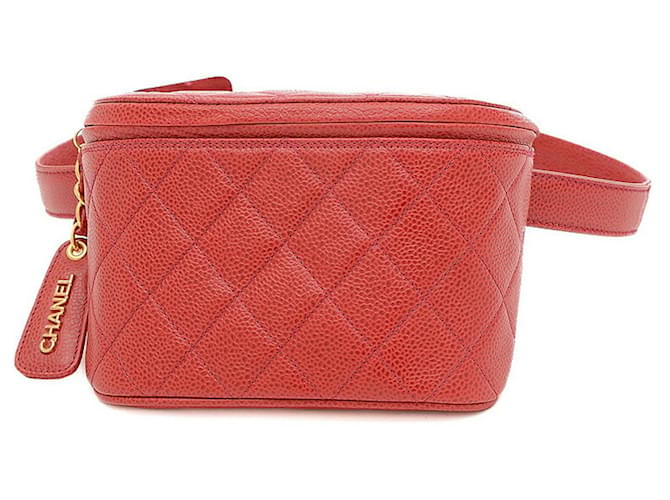 Timeless Chanel Matelassé Rosso Pelle  ref.1366138