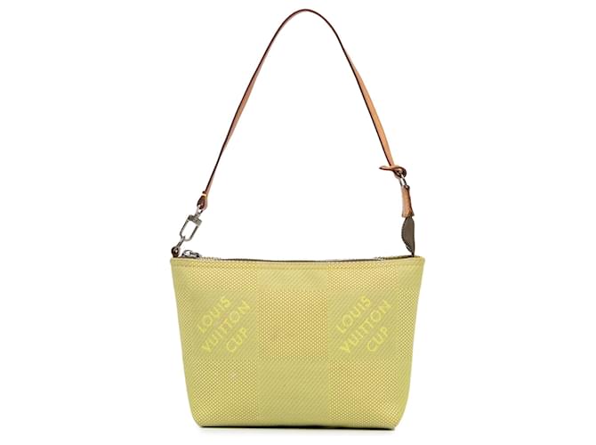 Pochette Louis Vuitton Green Damier Geant LV Cup Volunteer Verde Verde chiaro Tela Panno  ref.1366198