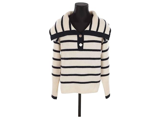 Claudie Pierlot Wool sweater Cream  ref.1366365