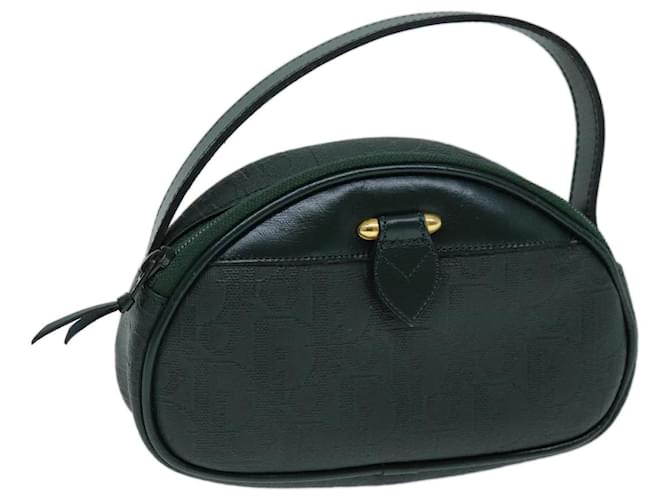 Christian Dior Trotter Canvas Handtasche PVC Grün Auth yk12047  ref.1366372