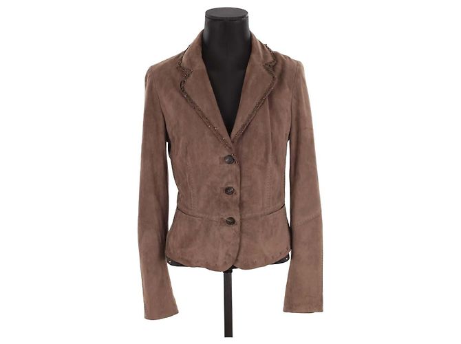 Elie Tahari Lederjacke