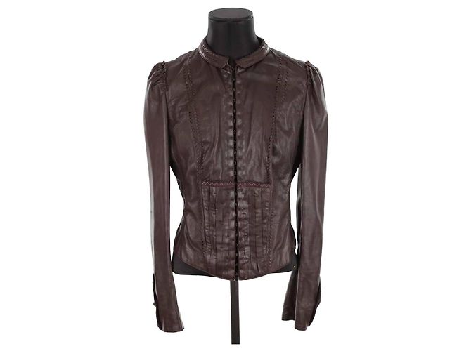 Elie Tahari Lederjacke