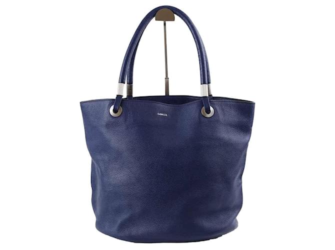 Lancel Leder Cerf Tote Blau  ref.1366485